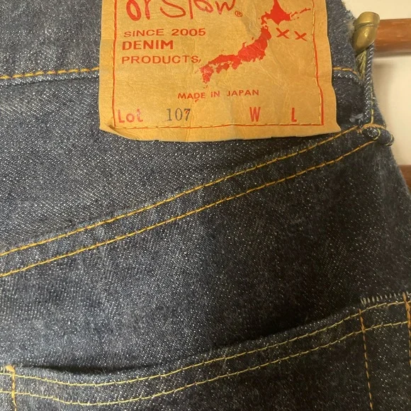 Orslow 107 Men's selfedge jeans 34W